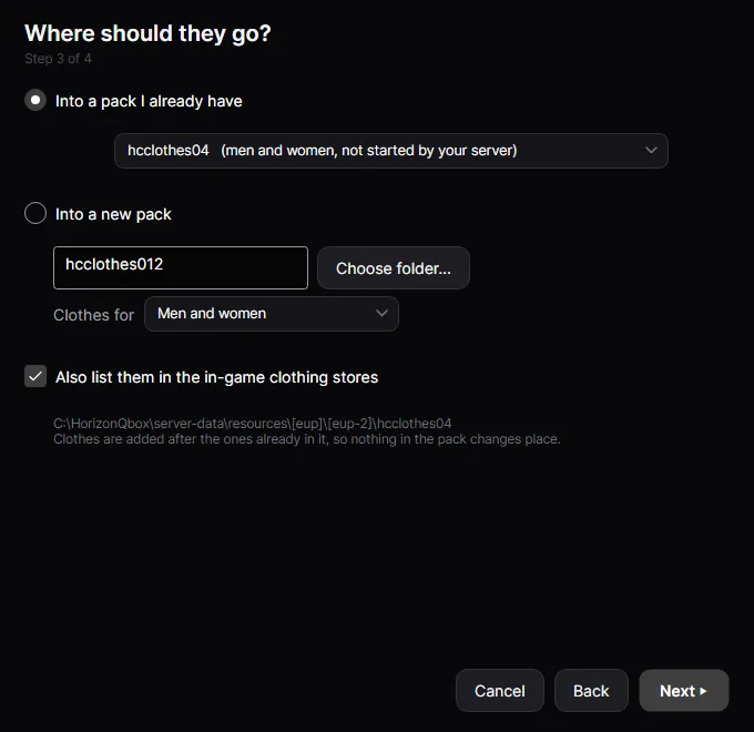 Step 3: Where should they go?