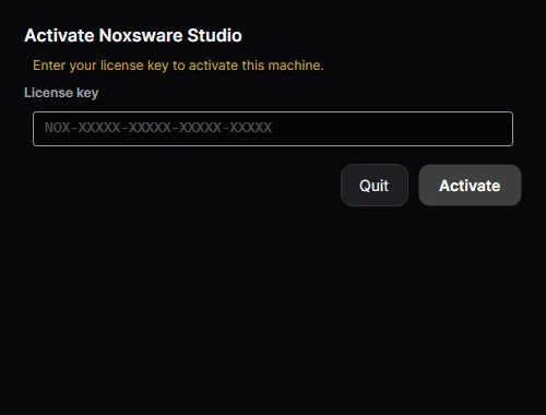 The activation window